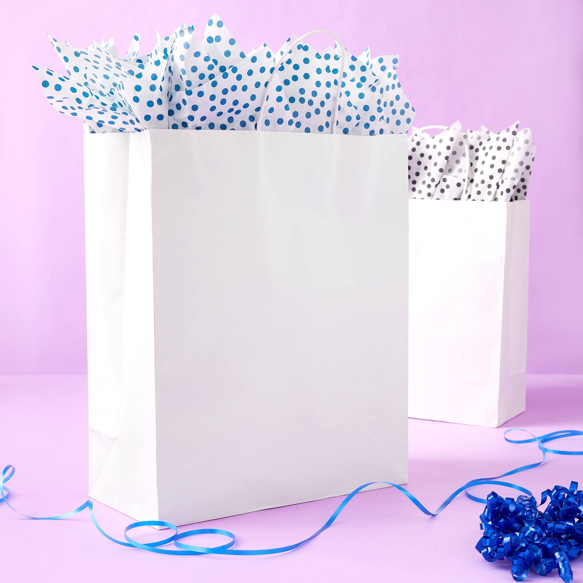 12 Pack: Glossy White Gift Bag by Celebrate It™